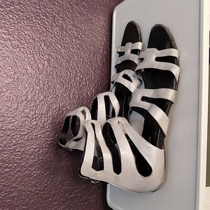 Cole Haan White leather strappy gladiator sandals